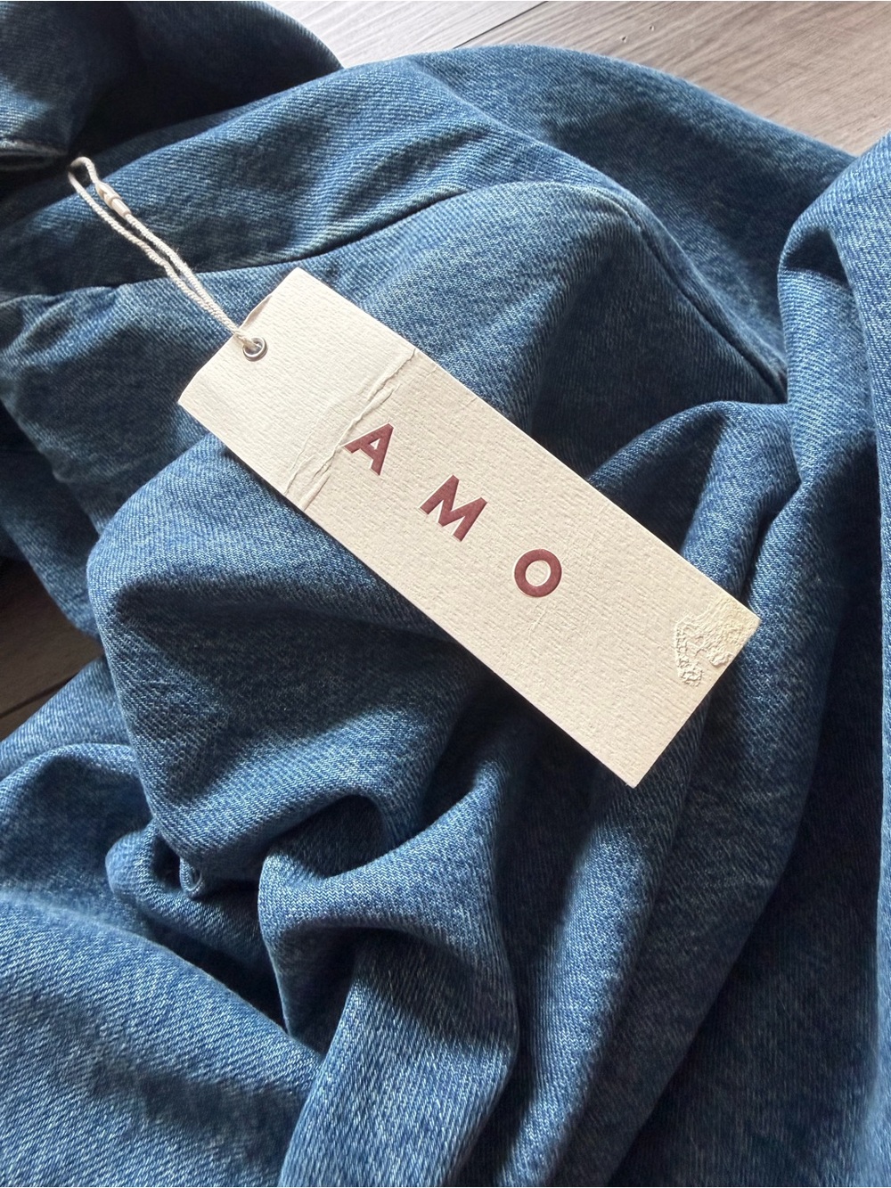 AMO Denim Apron Dress in Thrive S - Picture 8 of 10